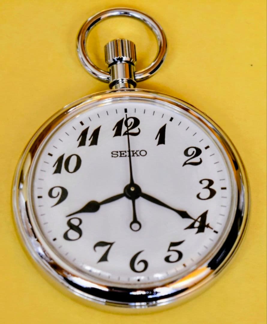 ~電池交換済・動作確認済~JR東日本 三鷹車掌区刻印済　SEIKO 懐中時計