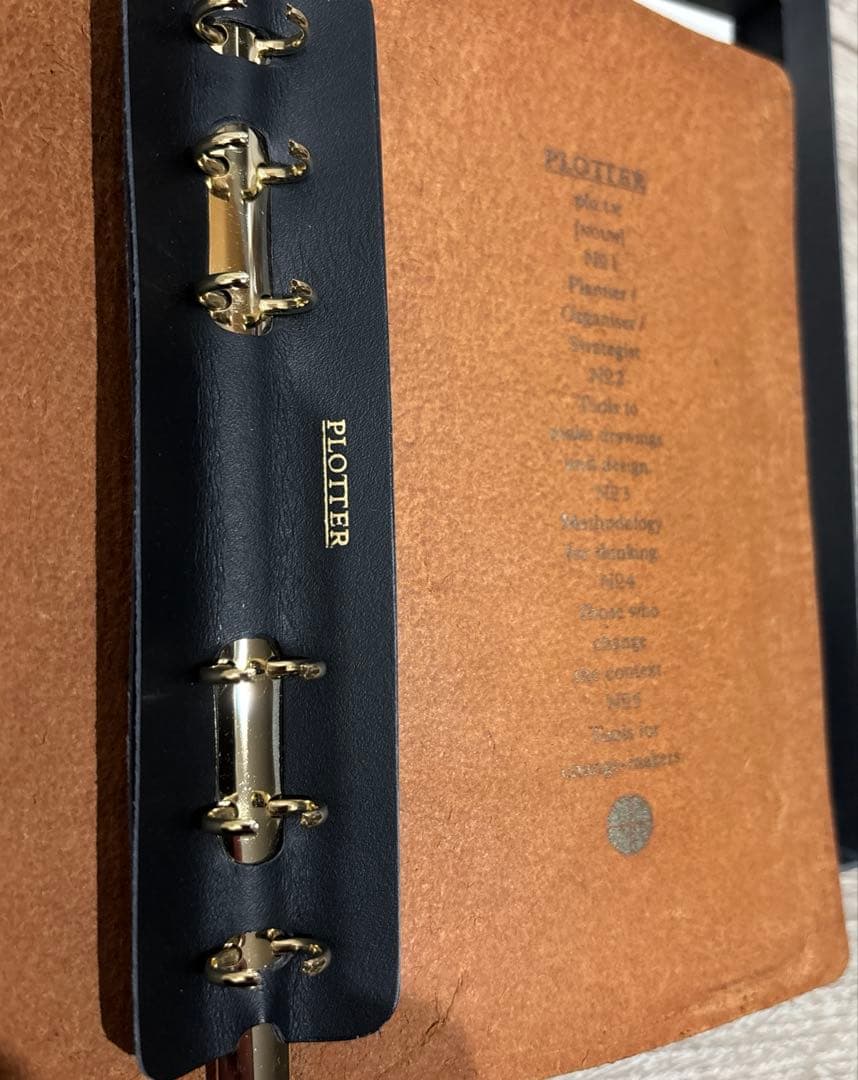 PLOTTER　プエブロ　バイブルサイズ 希少なゴールドリングです。