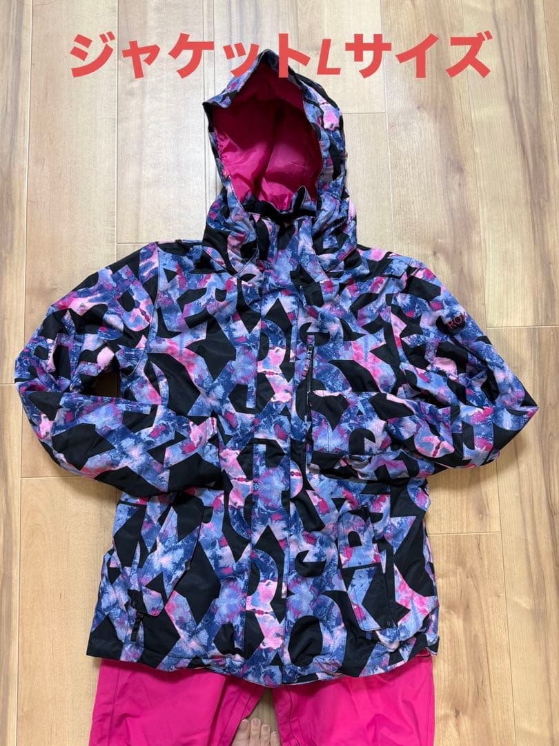 ROXY スノーボードウェア ジャケットLサイズ、パンツMサイズ