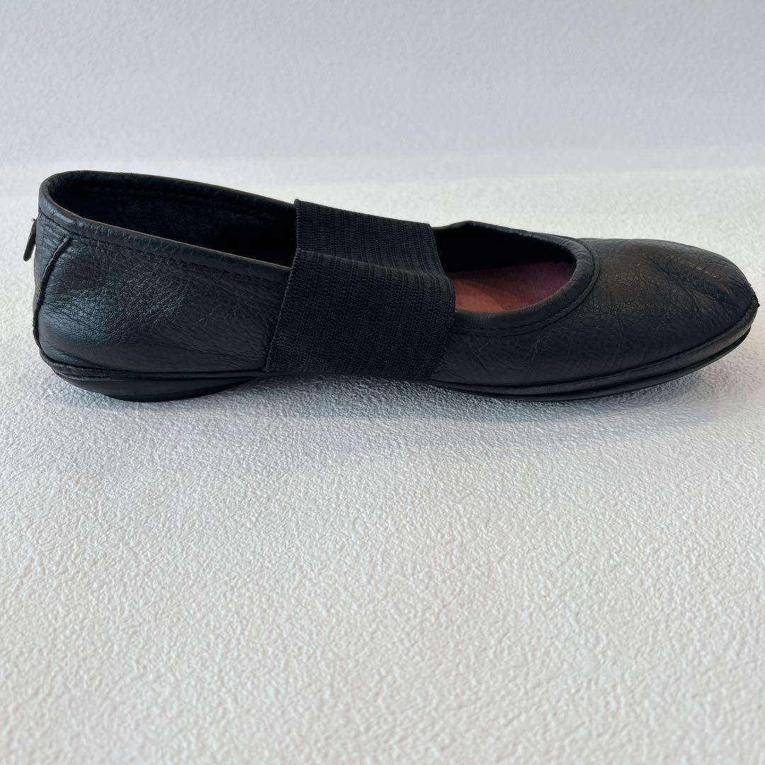 定番✨CAMPER ライトニナ　フラットシューズ　ブラック 36 レザー　黒