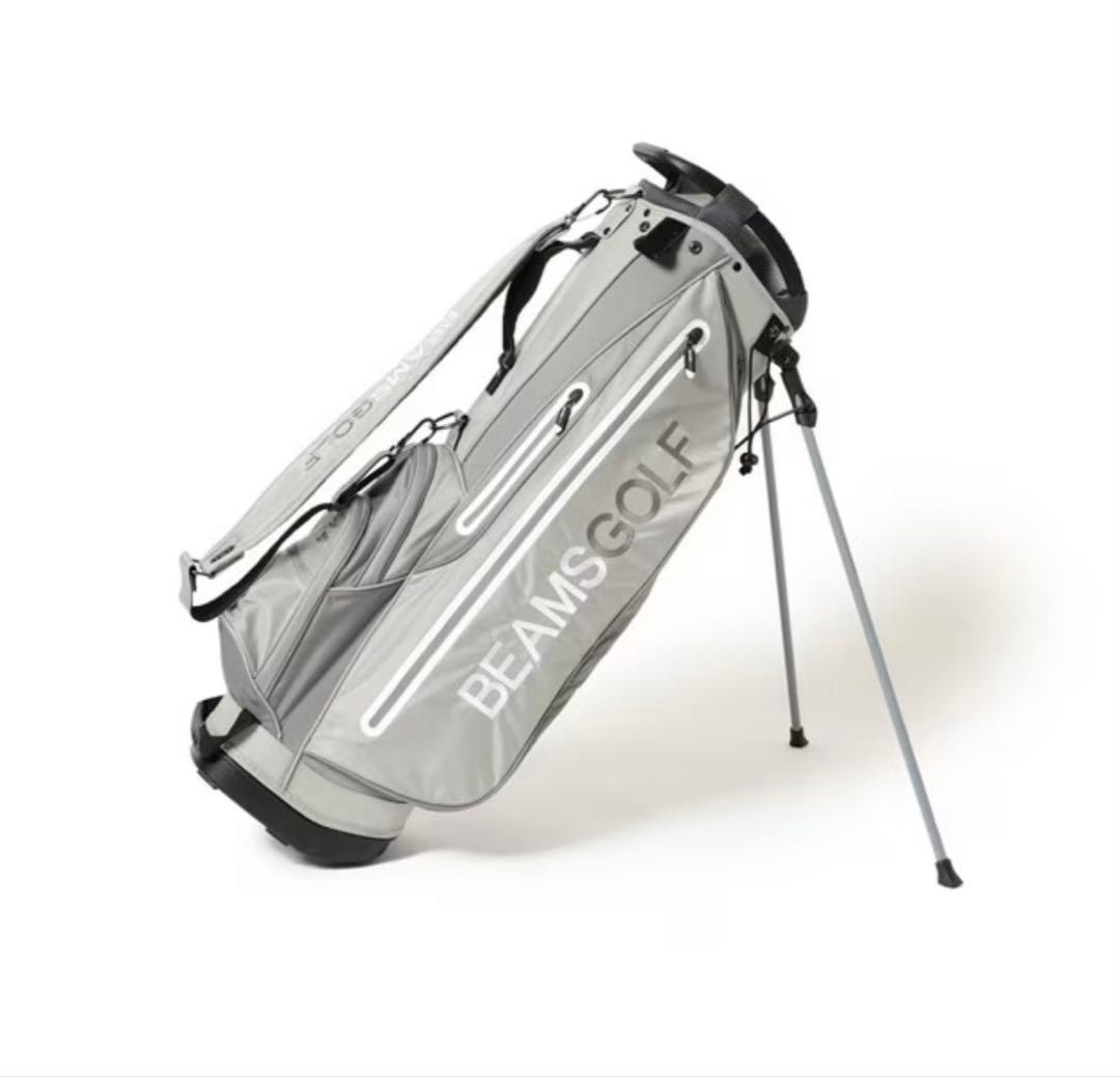 BEAMS GOLF スタンドキャディバッグ 9型 グレー