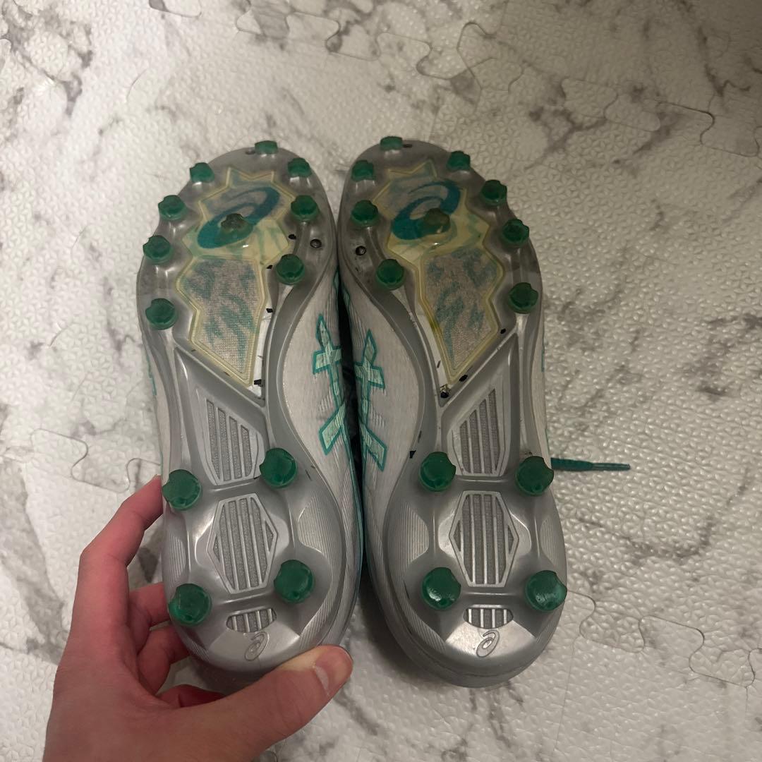 ASICS SUPERFLY ホワイト/グリーン スパイク