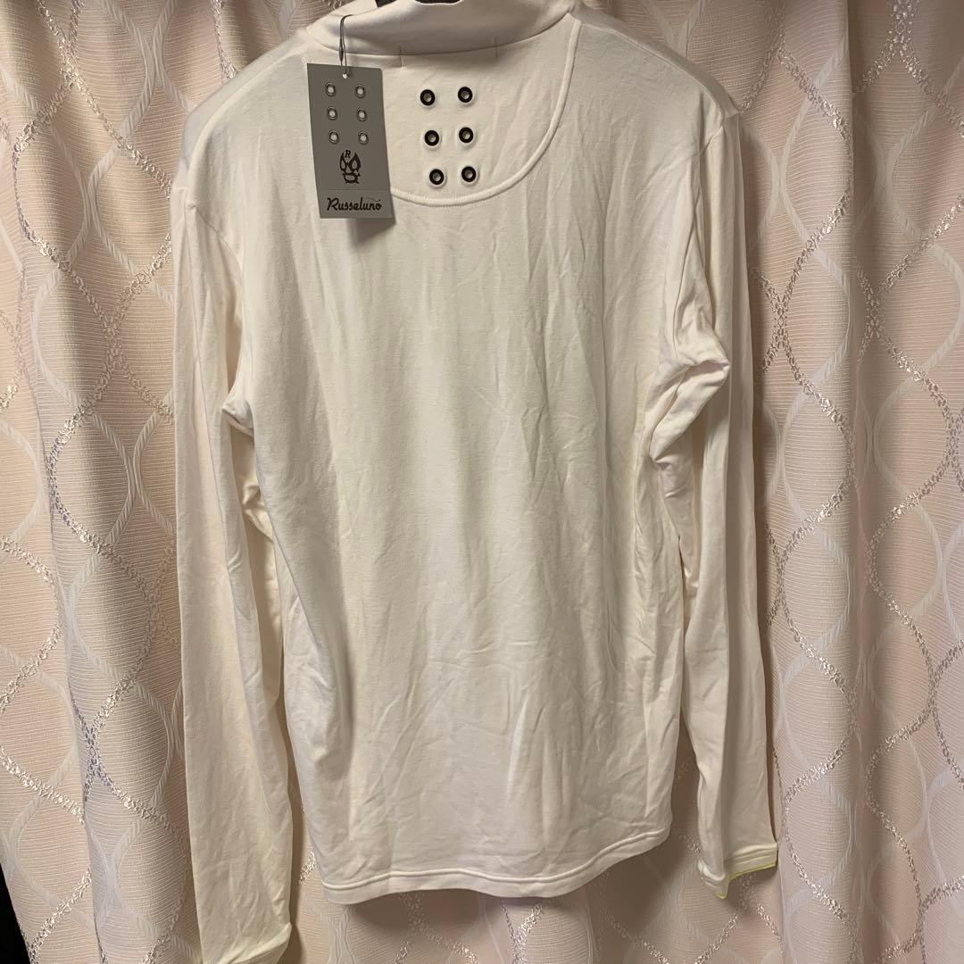 Russeluno ハーフジップシャツ サイズ4 ホワイト　メンズ
