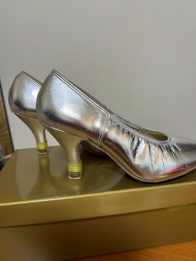 Chacott 社交ダンス　シューズ シルバー 23.0cm ワイド新品