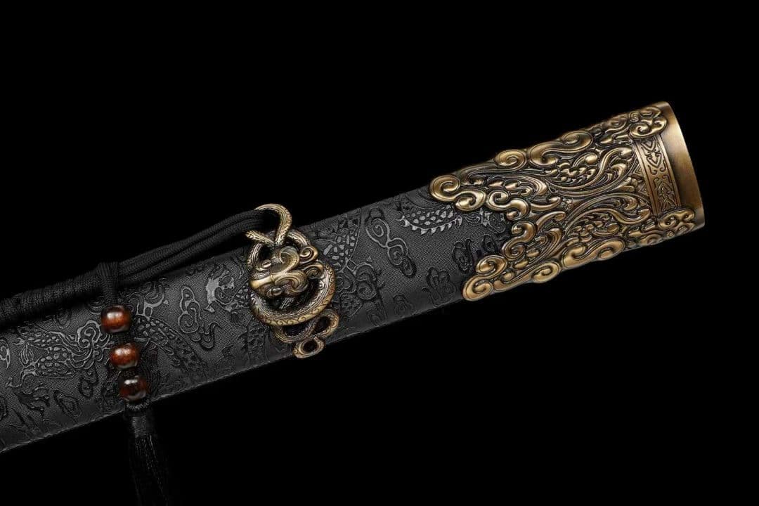 【墨影唐刀】古兵器 武具 刀装具 日本刀　模造刀 居合刀 武士道 鑑賞用 美術刀