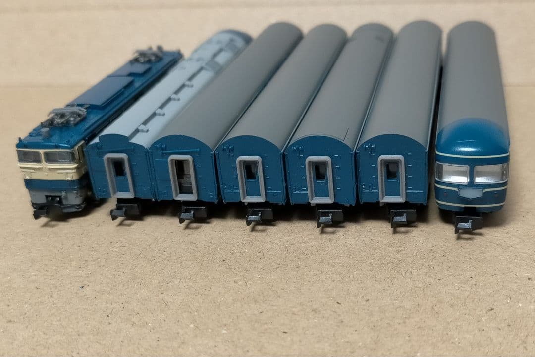 東京マルイ PROZ EF65-500・20系寝台客車 7両基本セット　Zゲージ