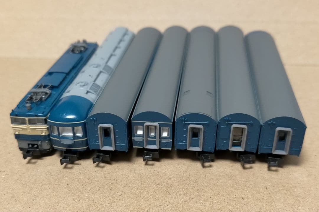 東京マルイ PROZ EF65-500・20系寝台客車 7両基本セット　Zゲージ