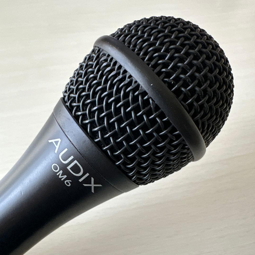 AUDIX OM6 ダイナミックマイク 専用ケース付き(中古美品)