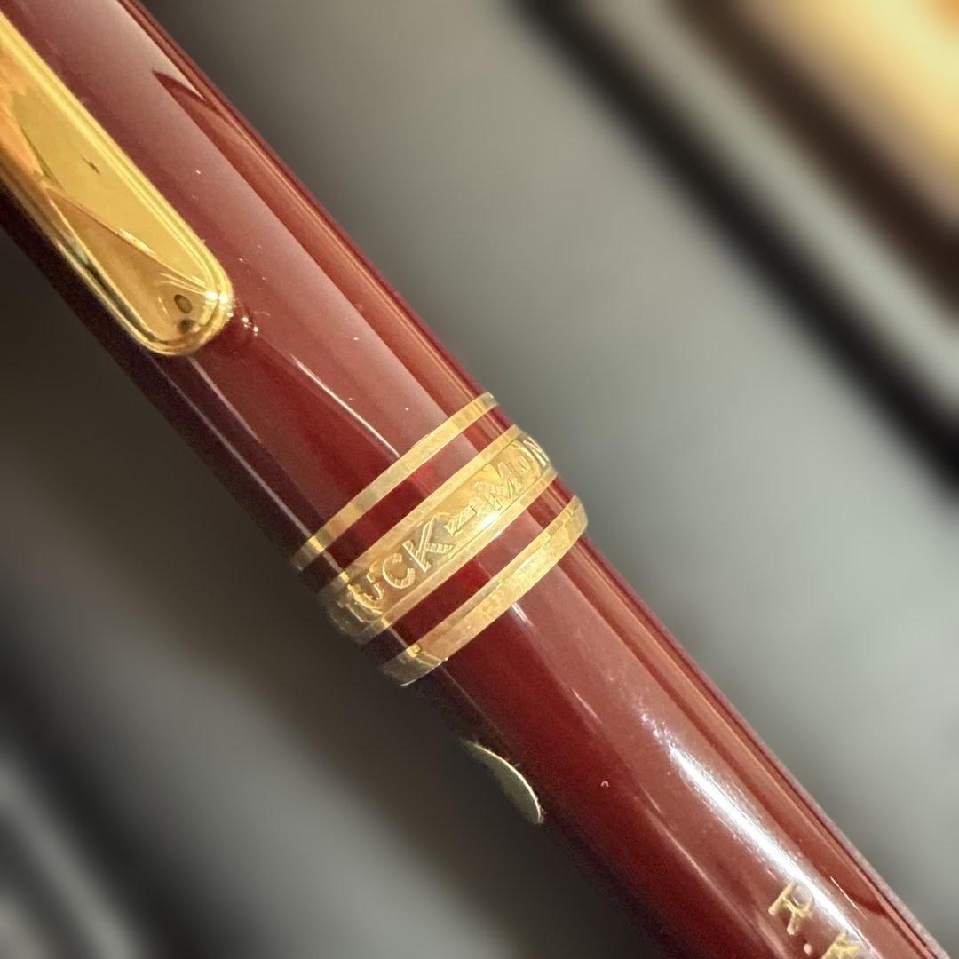 モンブラン 万年筆 マイスターシュテュック ボルドー 14k F細