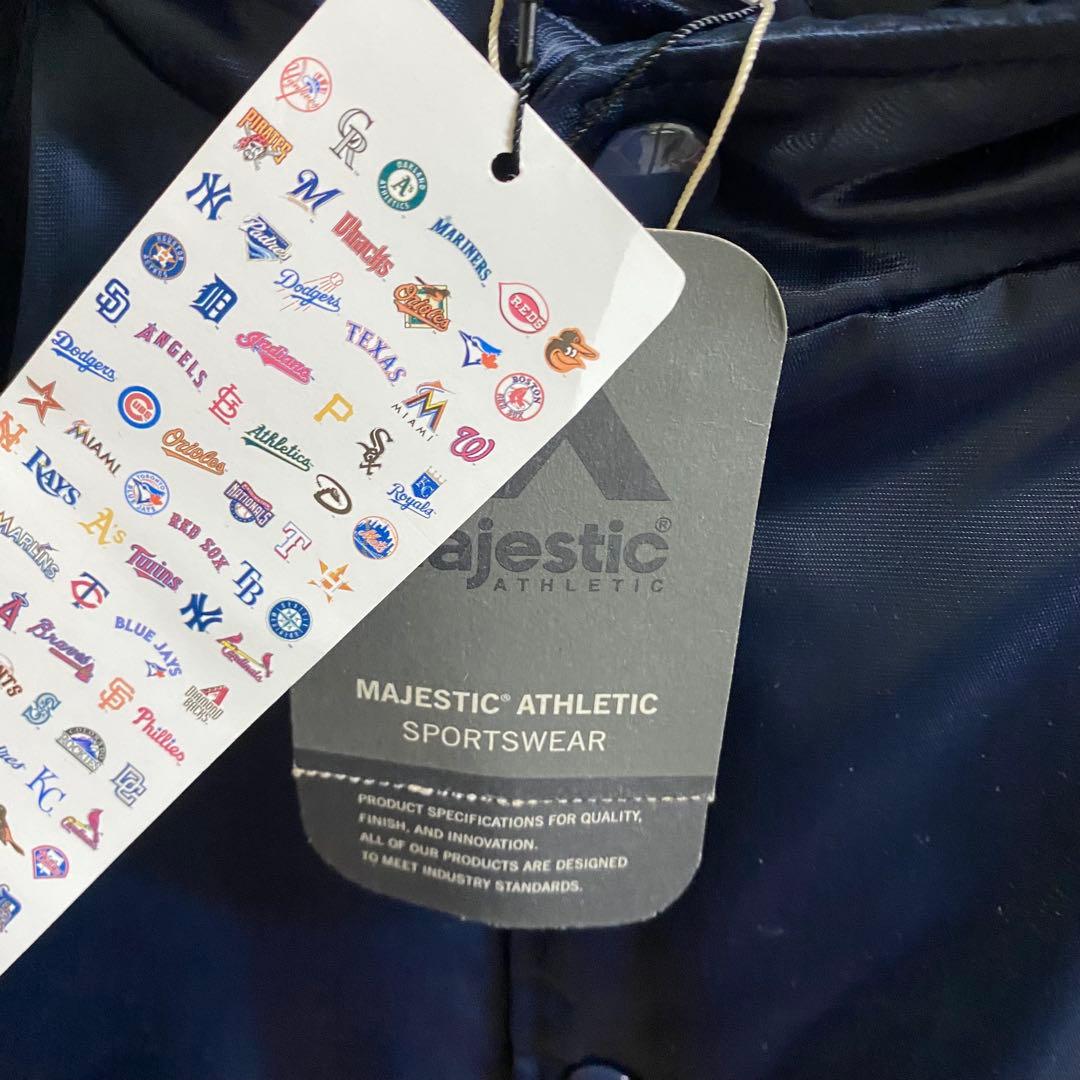 【未使用タグ付】MLB ヤンキース　総刺繍ロゴベンチコート