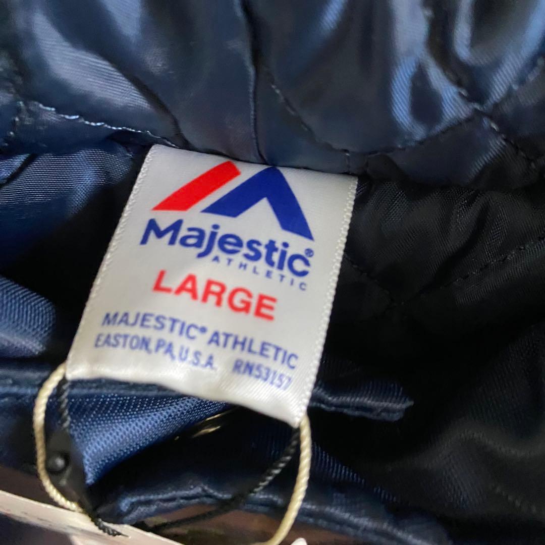 【未使用タグ付】MLB ヤンキース　総刺繍ロゴベンチコート