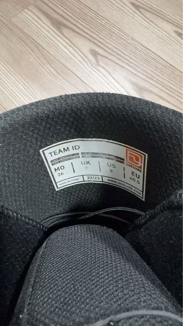 DEELUXE ブラック スノーボードブーツ