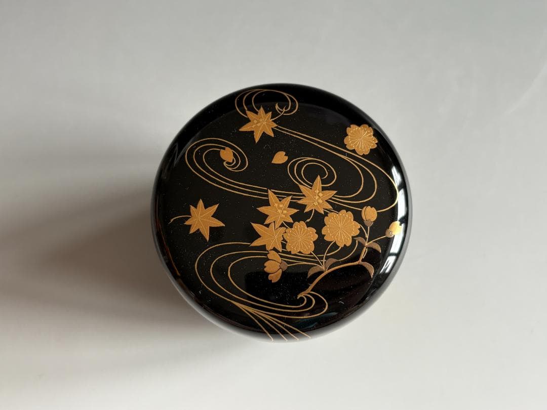 薄茶器　道場宗廣　雲錦蒔絵　内銀　大棗　尋牛斎書付　茶道具　表千家