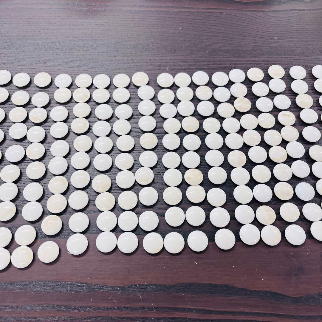 本蛤碁石 本耶智黒 雪印 33号 囲碁 白223個 黒214個