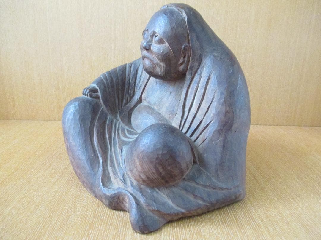 木彫　達磨像　時代物　禅　123