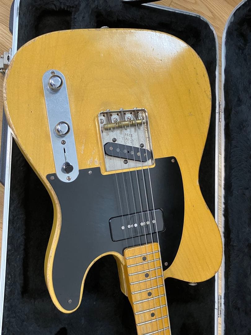 テレキャスタータイプ　ロンエリス　P90 ギター　ジュリアンラージ