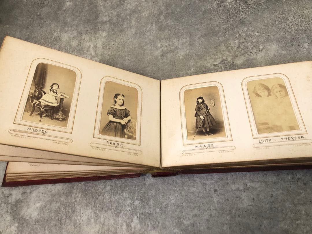 フランス　写真　アルバム　古写真　当時物　書