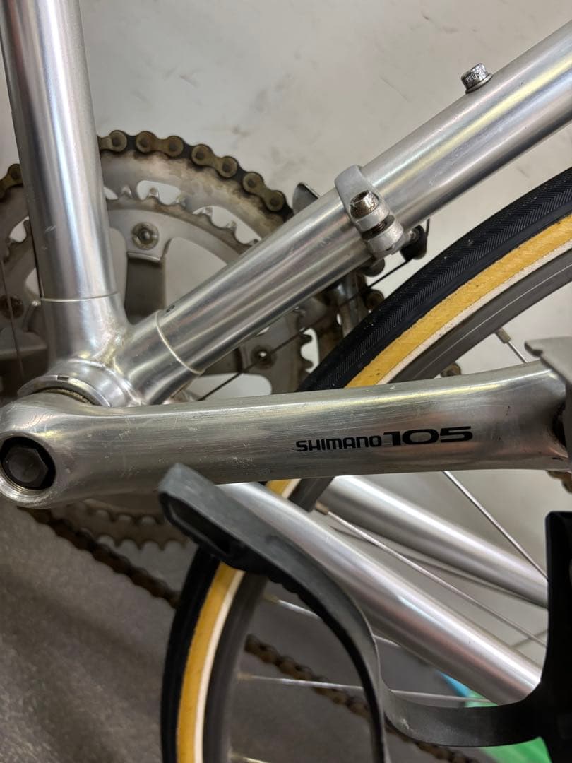 80s 日本製軽量アルミロードバイク シマノクランク搭載