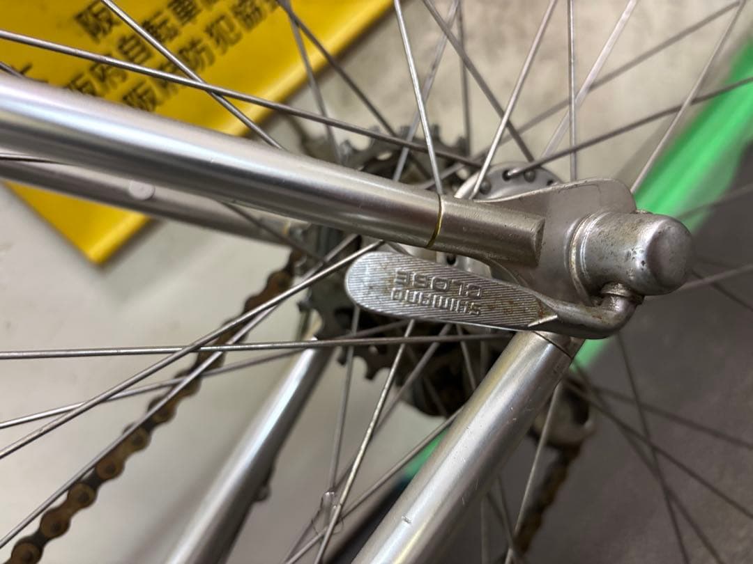 80s 日本製軽量アルミロードバイク シマノクランク搭載