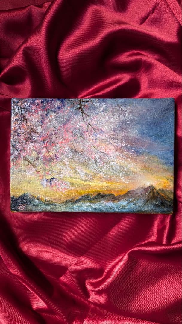 油絵　風景画【1点物】画家本人出品painterTMK真筆　SMキャンバス