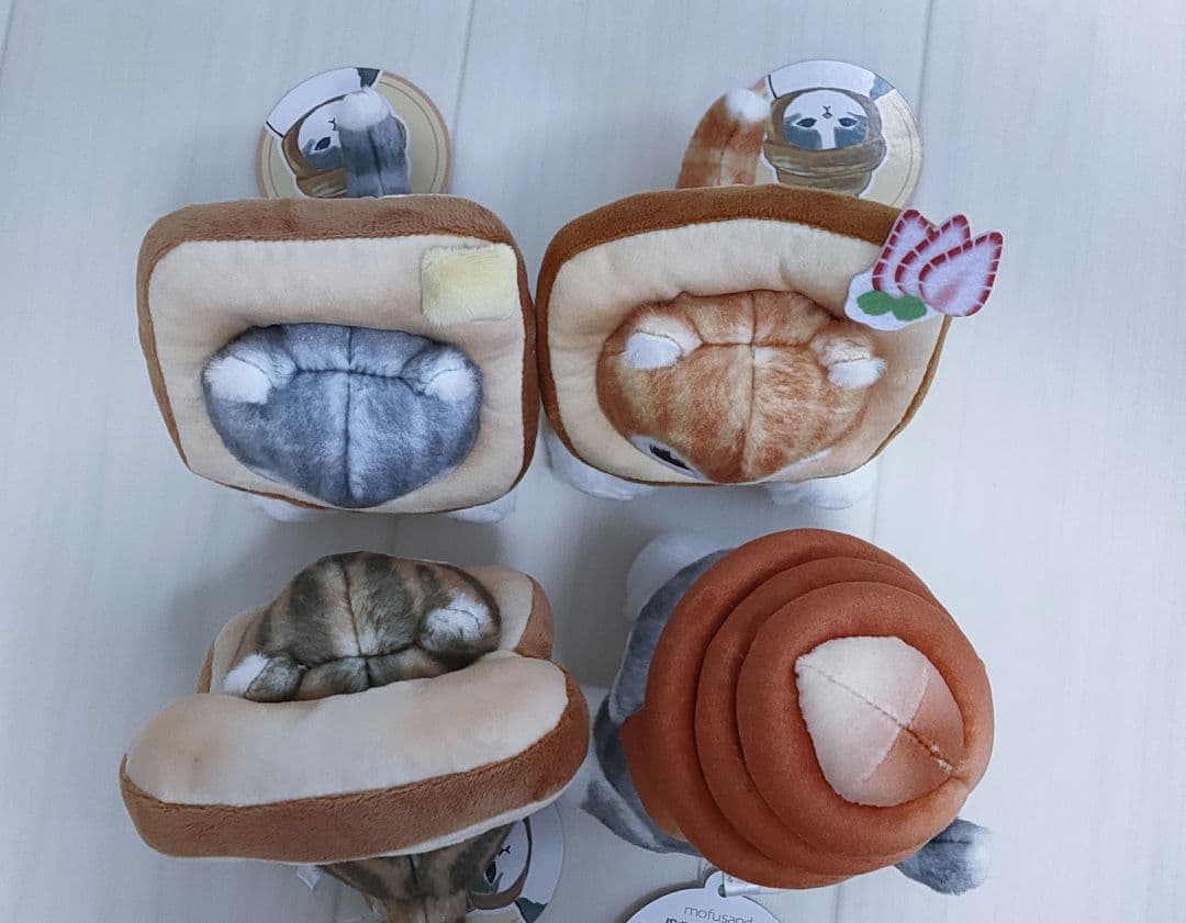 モフサンド パンにゃん ぬいぐるみ 全4種セット mofusand ねこ ネコ