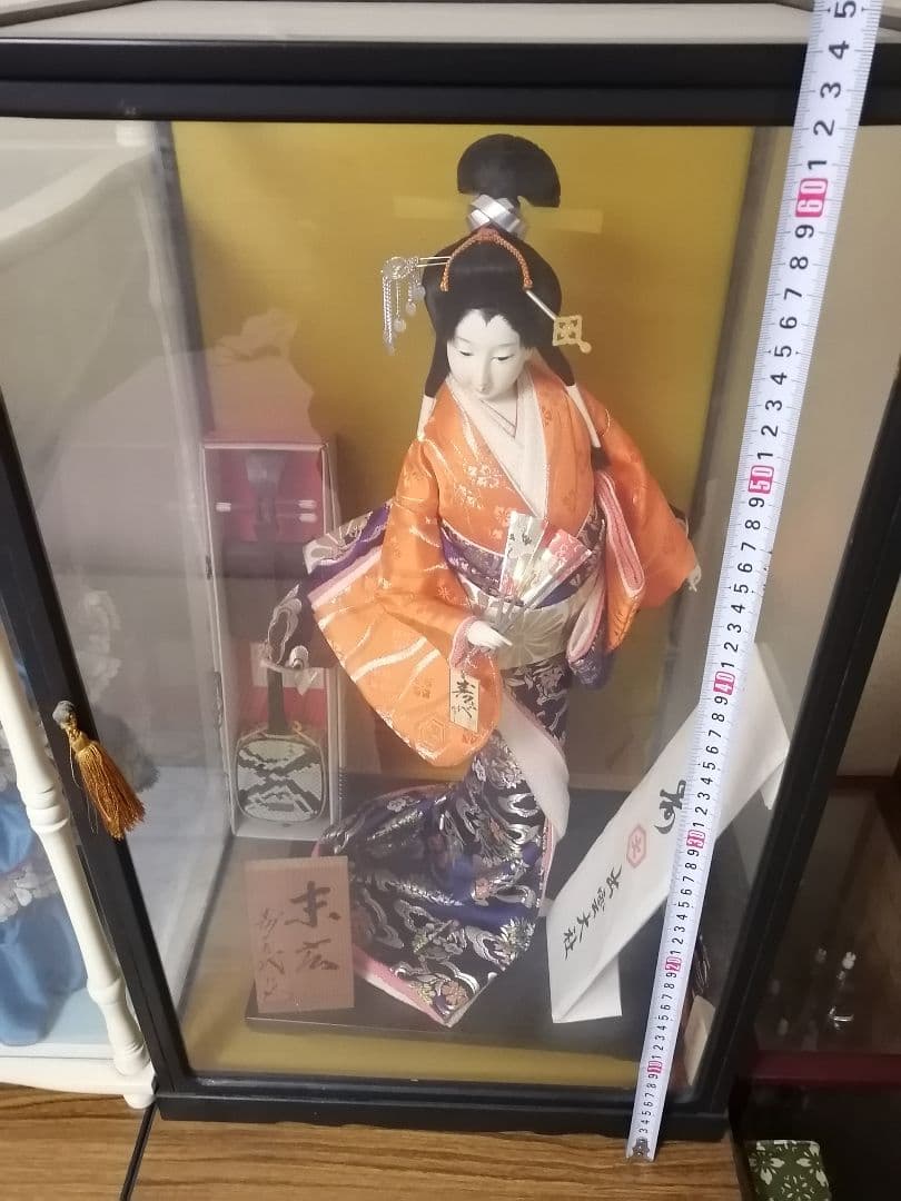 日本人形 尾山人形 芸者 芸姑 芸妓 末広 寿喜代作