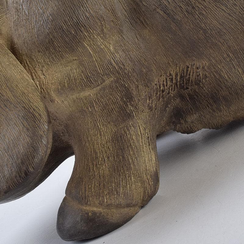 中国　古陶磁　陳鳴遠　朱泥　豚俑　陶俑　置物　V　9208AE