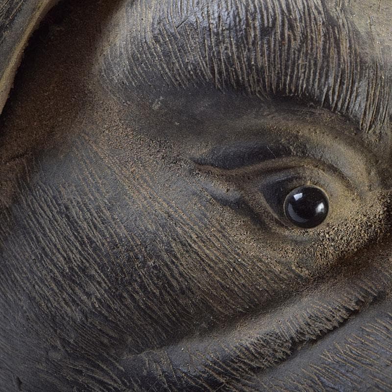 中国　古陶磁　陳鳴遠　朱泥　豚俑　陶俑　置物　V　9208AE