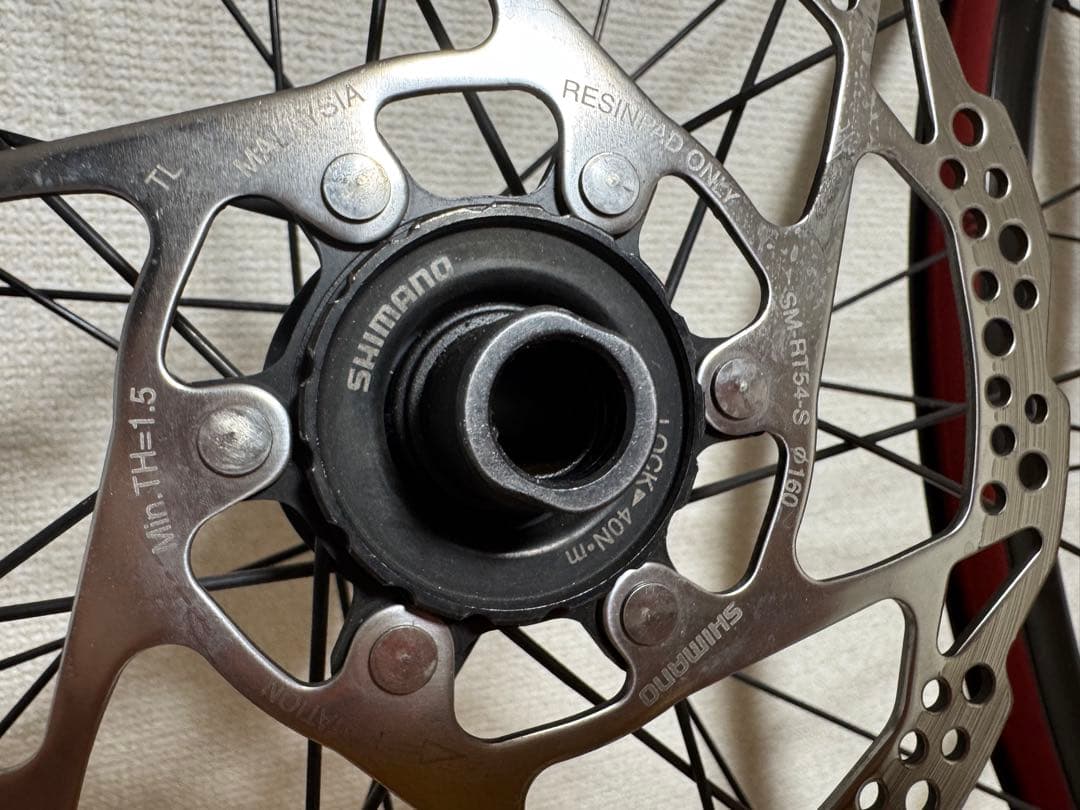 Shimano RS470 ディスクホイール 前後 ローター付 センターロック