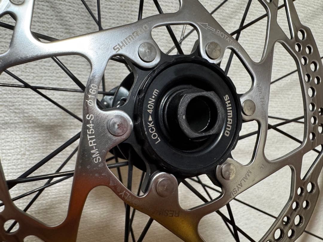 Shimano RS470 ディスクホイール 前後 ローター付 センターロック