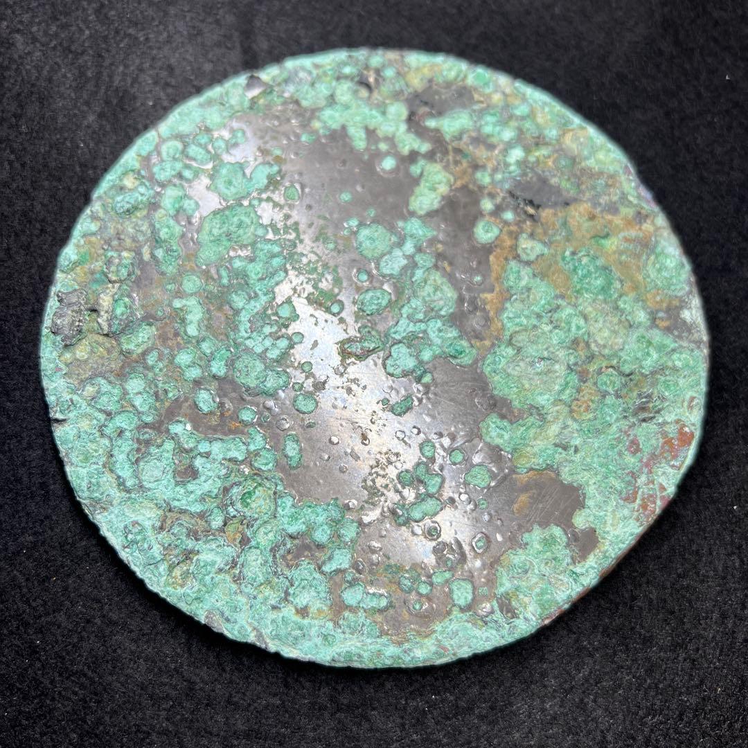 中国宋時代　古銅古鏡　写ります　239g/12.4㎝　東Y8-0206☆2F