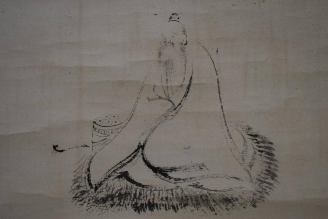 複製/中林竹洞/東山隠士/高士画賛/工芸/布袋屋掛軸HG-663