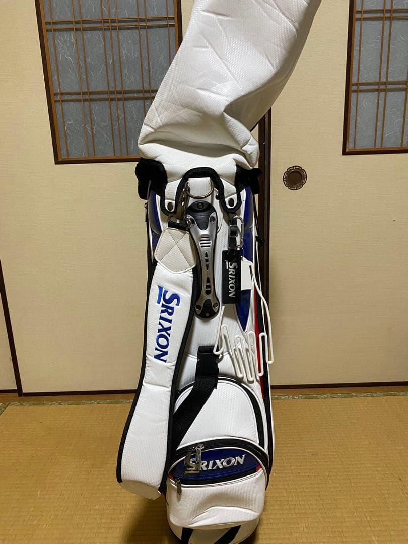 Srixon キャディバッグ ホワイト・ブルー・レッド
