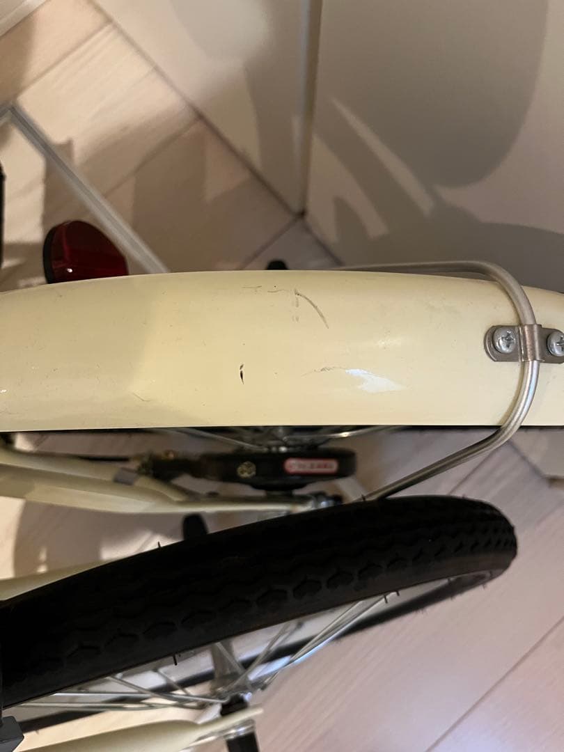 【発送可】アイボリー 折りたたみ自転車 クリーム　ブラウン