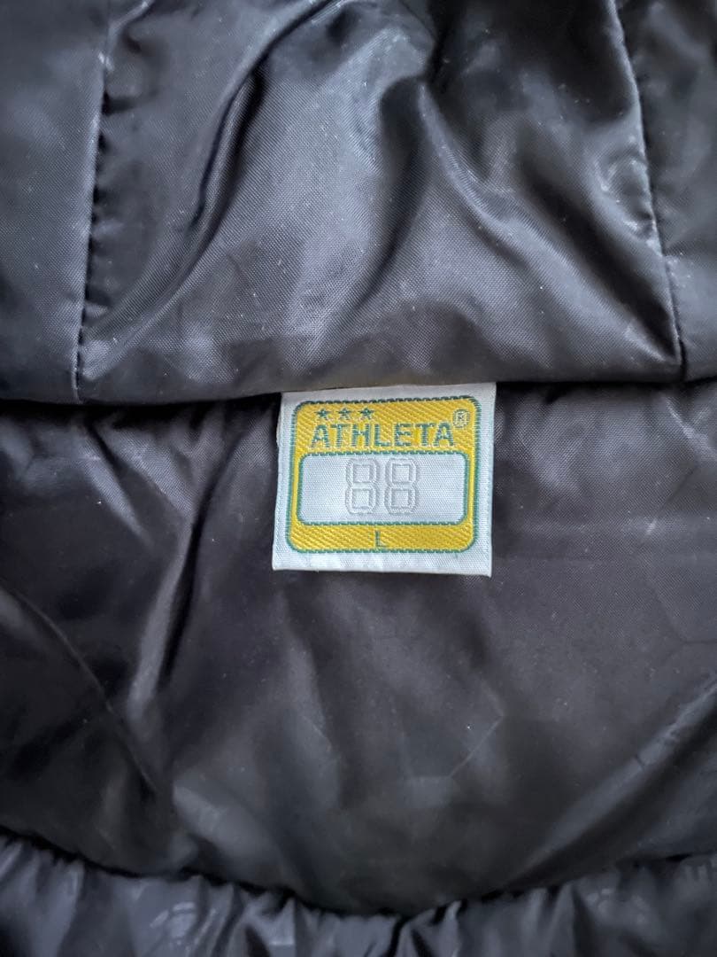 アスレタ ベンチコート　メンズ　Ｌサイズ　ブラック　ATHLETA