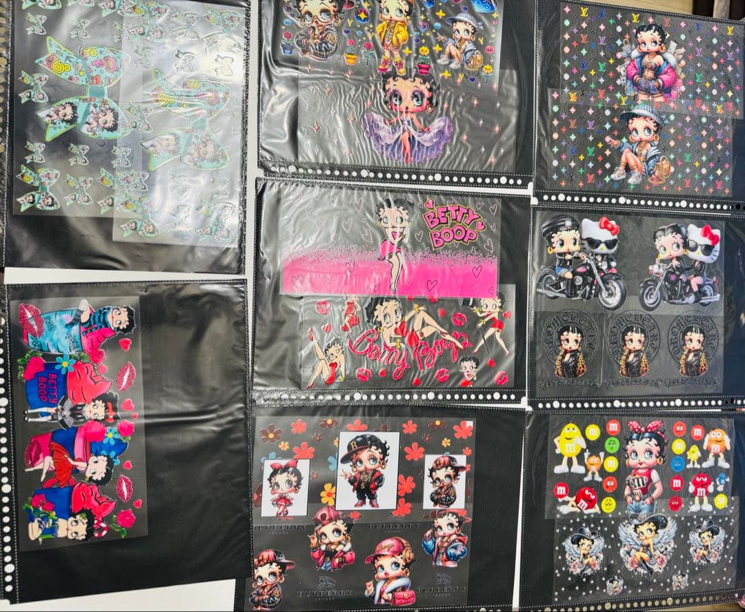 ベティ　転写シール　大量セット　ペンラ　ハーフ　カプラ　約700枚