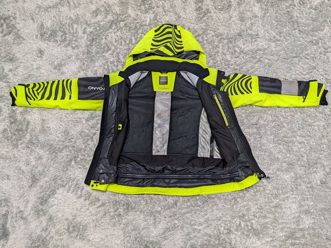 オンヨネ スキーウェア上下SS ゼブラ柄 トラ柄 イエロー/ブラック