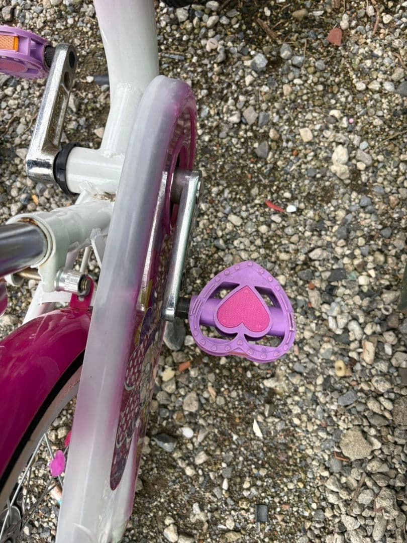 R★アイデス社製　ミニーマウス　ポルカドットS16インチ 子供用自転車 ピンク