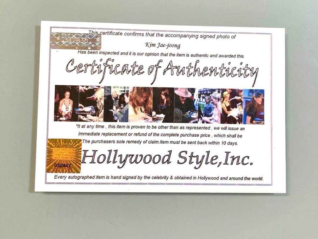 セール中…ジェジュン直筆サイン入り2Lサイズ写真… Kim Jae Joong