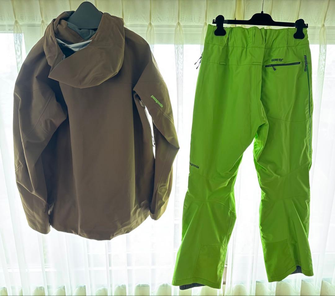 patagonia スキー /スノーボードウェア ブラウン/グリーン 男性用 M