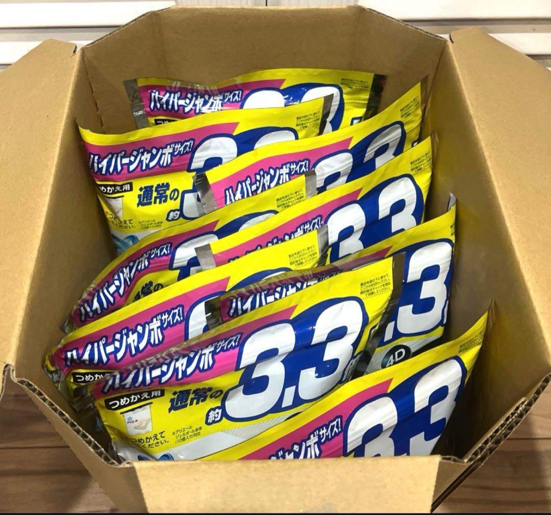 アリエール ジェルボール4D 洗濯洗剤 微香 詰め替え 39個×９個セット