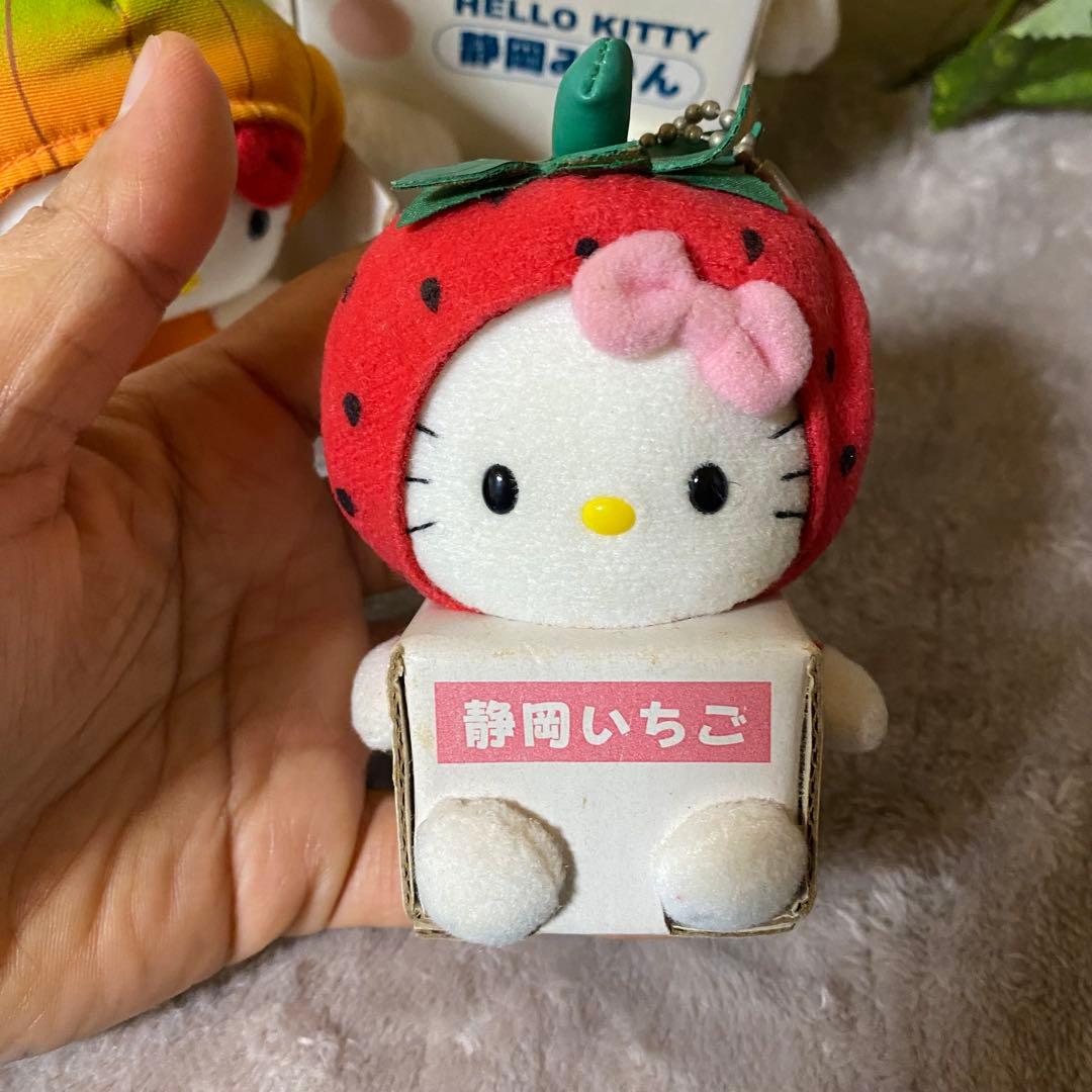 希少　ご当地キティたまねぎ静岡みかん静岡いちごぬいぐるみキーホルダーまとめ