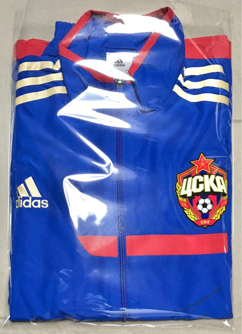 新品 チェスカモスクワ 本田圭佑選手直筆サイン入りユニフォームジャージジャケット