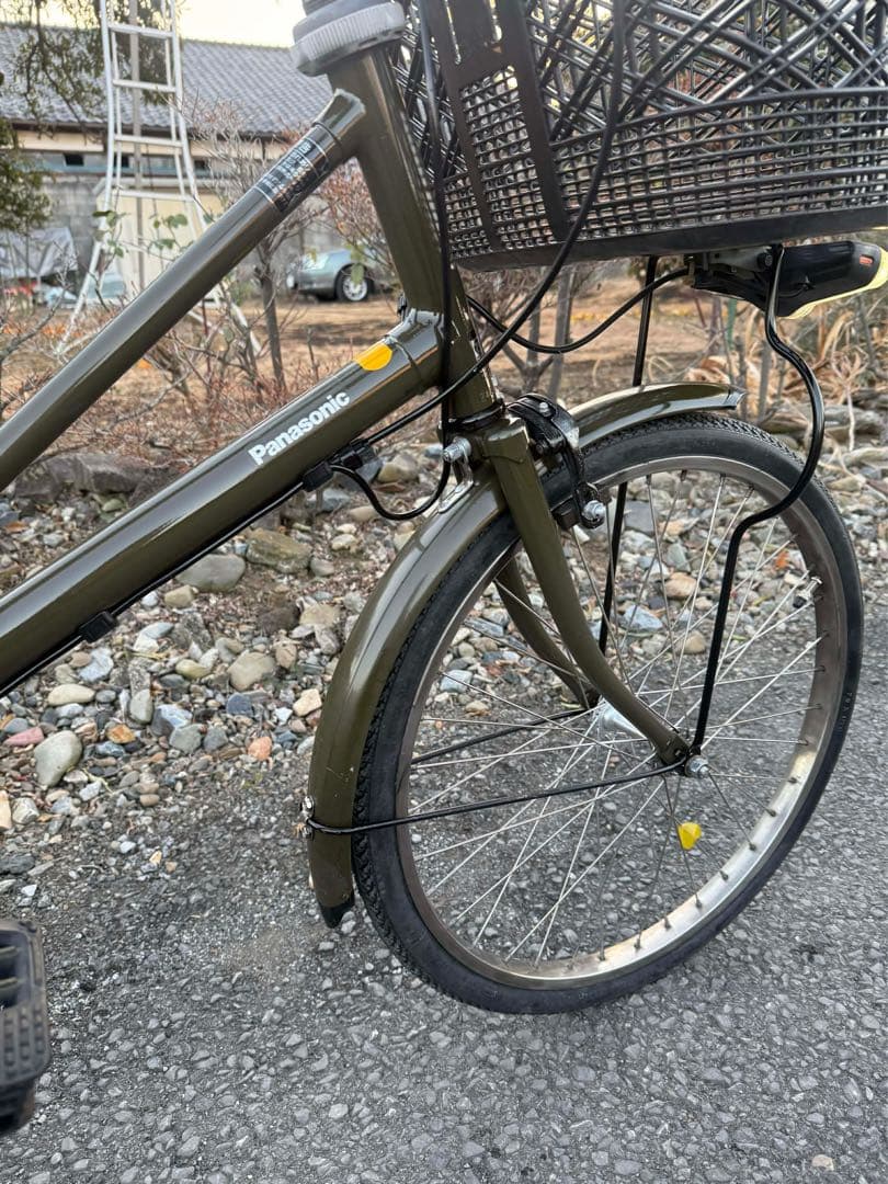 電動アシスト自転車 チャイルドシート付き オリーブグリーン