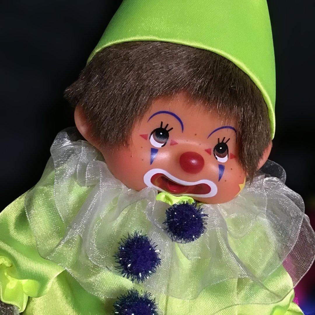 セキグチ「ピエロのモンチッチS」なかなかないペア　ウィンク女の子　限定ぬいぐるみ