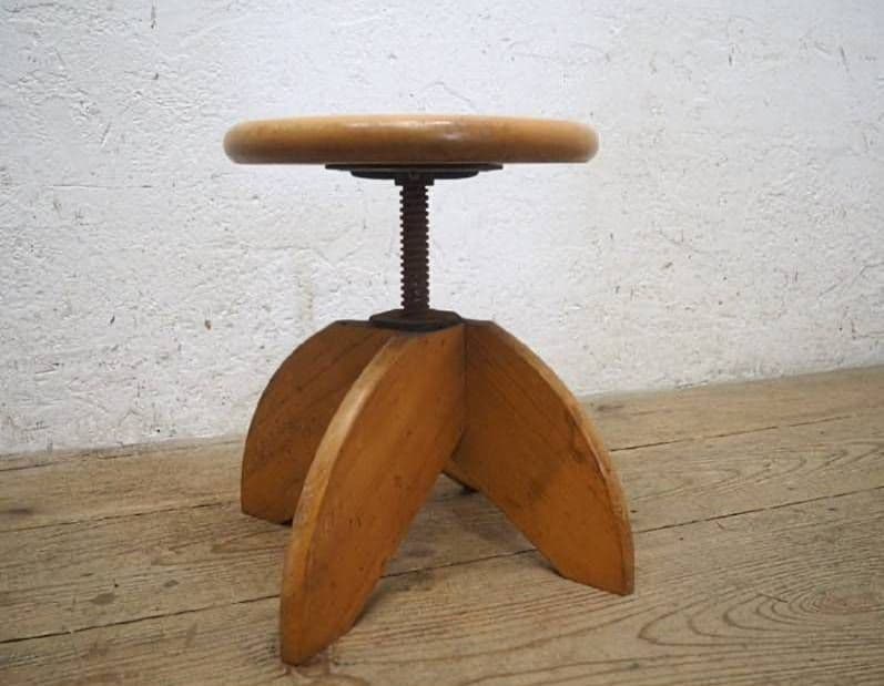 1030 ヴィンテージ　回転椅子　イス　チェア　スツール　古家具　古道具　レトロ