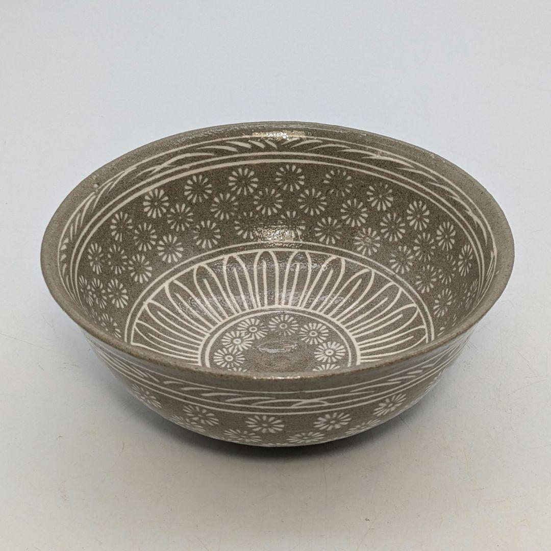 韓国利川夏林窯 李洲榮 三島茶碗 合箱 抹茶碗 抹茶茶碗 茶道具 茶器 高麗青磁