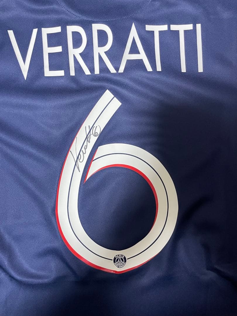 PSG ヴェラッティ 直筆サイン入りユニフォーム 20-21 ICONS証明書付