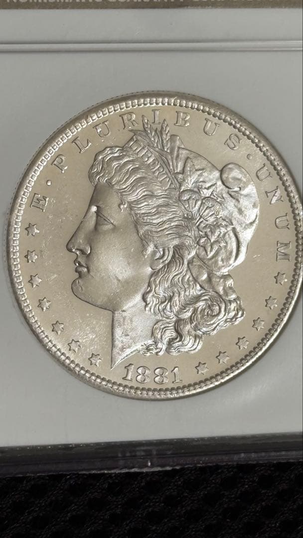 1881年 モルガンダラー 銀貨 NGC鑑定 MS65★（スター） S