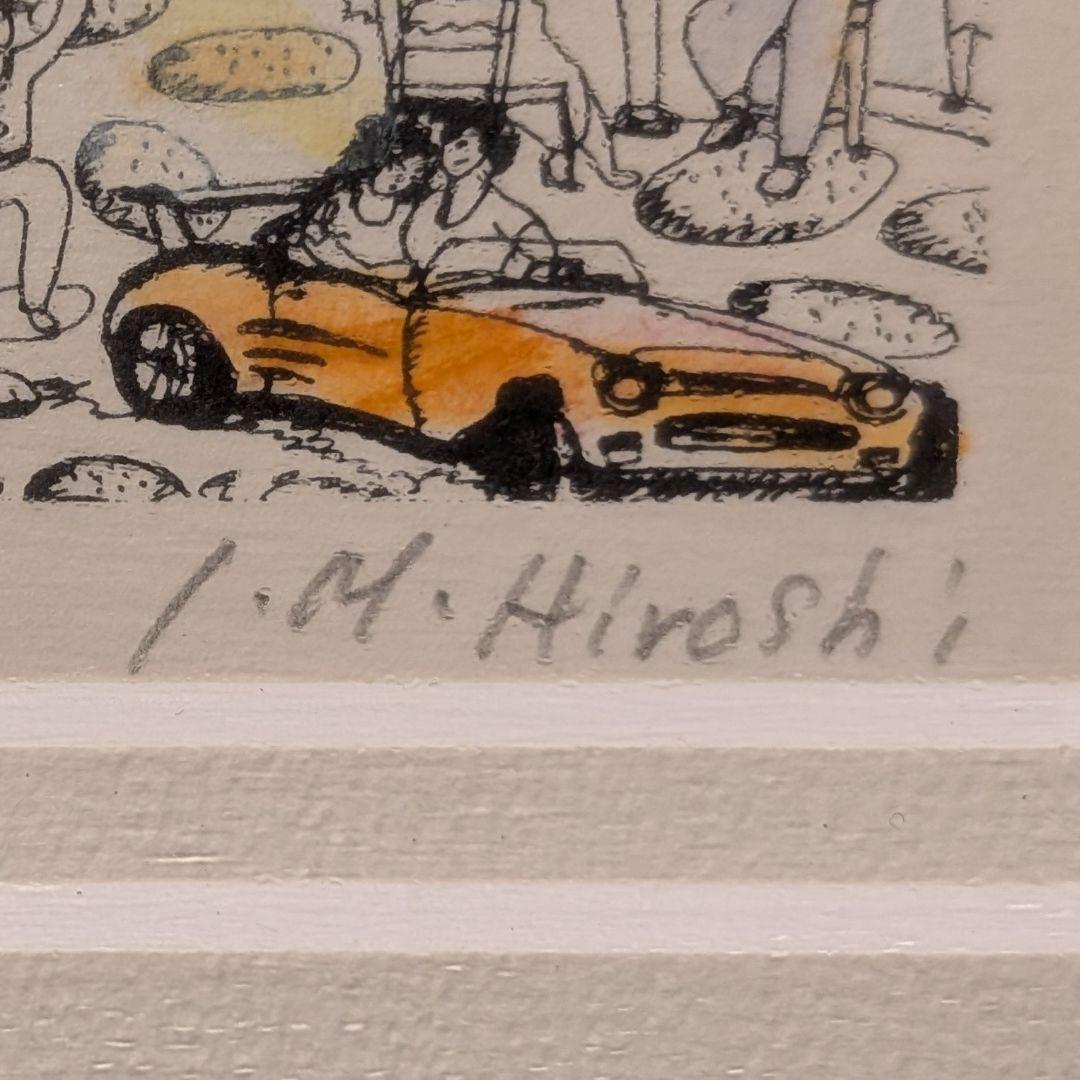 アイエムヒロシ 版画「Provence」額 I.M.Hiroshi フランス風景